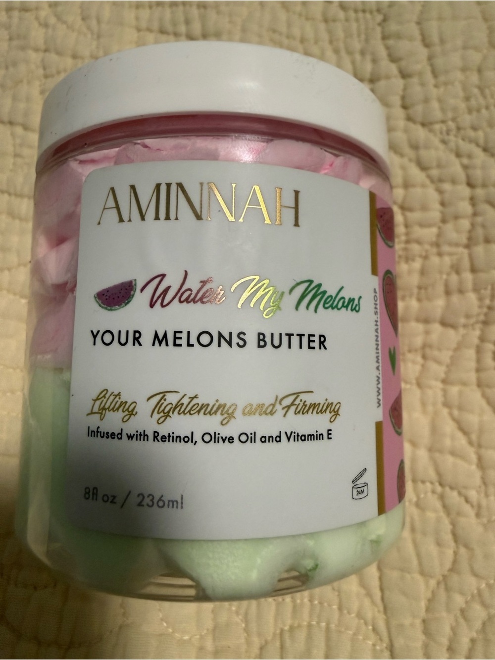 AMINNAH “Water Your Melons” Body Butter! Lifting tightening and firming.